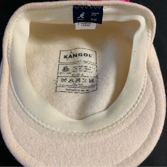 Vintage Kangol Wool 504 Flat Cap Cream Beige Size L - Picture 4 of 4